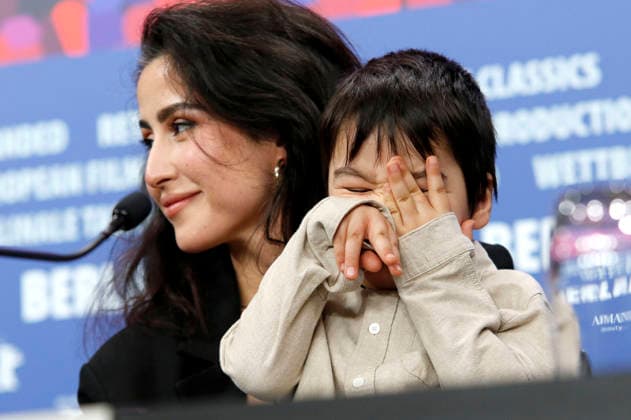 Liam Hussaini and Laila Mahmudi at the press conference for the feature film No Good Men Kabul Jan at the Berlinale 2026 76 Berlin International Film Festival at the Hotel Grand Hyatt Berlin, 12 02 2026 Foto:xC.xTamckex xFuturexImagex men_6212