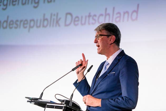 Wolfram Weimer visits DPT26 EUR, Germany, Berlin 12 02 2026 Film policy speech by Minister of State Wolfram Weimer, Federal Government Commissioner for Culture and the Media, visits the German Producers Day 2026 in Berlin Under the motto Stronger toge