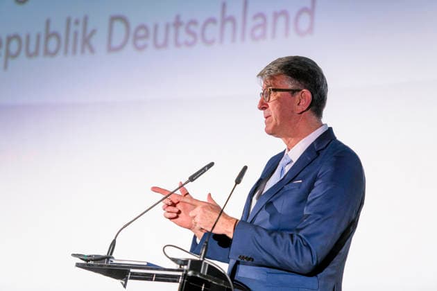 Wolfram Weimer visits DPT26 EUR, Germany, Berlin 12 02 2026 Film policy speech by Minister of State Wolfram Weimer, Federal Government Commissioner for Culture and the Media, visits the German Producers Day 2026 in Berlin Under the motto Stronger toge