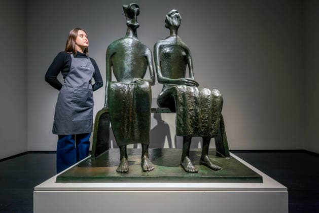 . 12 02 2026. London, United Kingdom. Henry Moore s King and Queen. Henry Moore s masterpiece King and Queen. One of the artist s most celebrated sculptures and the only example of this masterpiece in private hands. Estimated value of Â£10,000,000-15,000,000 Offered at auction for the first time Held in the same private British collection for over 70 years First cast in an edition of four and the only remaining example still in private hands To be offered in Christie s 20th 21st Century: London Evening Sale on the 5th March  xMartynxWheatleyx xi-Imagesx IIM-26564-0008