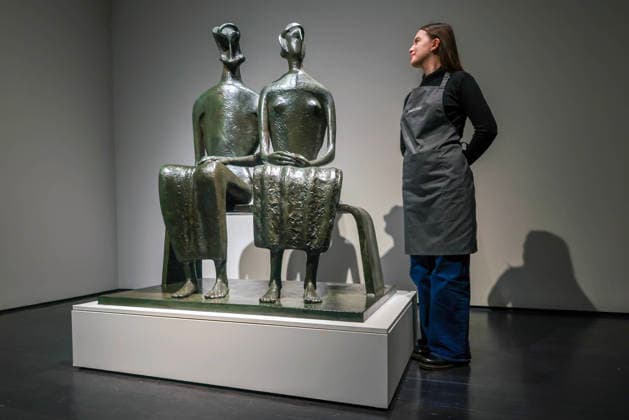 . 12 02 2026. London, United Kingdom. Henry Moore s King and Queen. Henry Moore s masterpiece King and Queen. One of the artist s most celebrated sculptures and the only example of this masterpiece in private hands. Estimated value of Â£10,000,000-15,000,000 Offered at auction for the first time Held in the same private British collection for over 70 years First cast in an edition of four and the only remaining example still in private hands To be offered in Christie s 20th 21st Century: London Evening Sale on the 5th March  xMartynxWheatleyx xi-Imagesx IIM-26564-0009