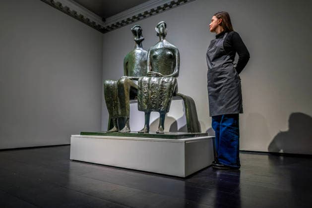 . 12 02 2026. London, United Kingdom. Henry Moore s King and Queen. Henry Moore s masterpiece King and Queen. One of the artist s most celebrated sculptures and the only example of this masterpiece in private hands. Estimated value of Â£10,000,000-15,000,000 Offered at auction for the first time Held in the same private British collection for over 70 years First cast in an edition of four and the only remaining example still in private hands To be offered in Christie s 20th 21st Century: London Evening Sale on the 5th March  xMartynxWheatleyx xi-Imagesx IIM-26564-0011
