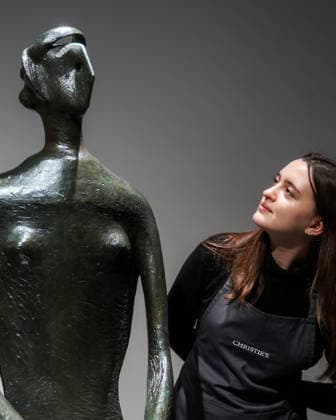 . 12 02 2026. London, United Kingdom. Henry Moore s King and Queen. Henry Moore s masterpiece King and Queen. One of the artist s most celebrated sculptures and the only example of this masterpiece in private hands. Estimated value of Â£10,000,000-15,000,000 Offered at auction for the first time Held in the same private British collection for over 70 years First cast in an edition of four and the only remaining example still in private hands To be offered in Christie s 20th 21st Century: London Evening Sale on the 5th March  xMartynxWheatleyx xi-Imagesx IIM-26564-0020