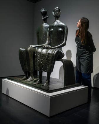 . 12 02 2026. London, United Kingdom. Henry Moore s King and Queen. Henry Moore s masterpiece King and Queen. One of the artist s most celebrated sculptures and the only example of this masterpiece in private hands. Estimated value of Â£10,000,000-15,000,000 Offered at auction for the first time Held in the same private British collection for over 70 years First cast in an edition of four and the only remaining example still in private hands To be offered in Christie s 20th 21st Century: London Evening Sale on the 5th March  xMartynxWheatleyx xi-Imagesx IIM-26564-0021