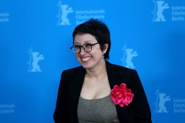 February 12, 2026, Berlin, Germany: Afghan director and lead actor Shahrbanoo Sadat poses during the photocall for No Good Men at the 76th Berlin International Film Festival (Berlinale) in Berlin. The festival runs from Feb. 12 to 22, 2026. Berlin Germany  - ZUMAf146 20260212_zip_f146_002 Copyright: xRouzbehxFouladix