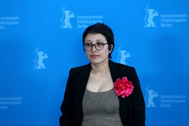 February 12, 2026, Berlin, Germany: Afghan director and lead actor Shahrbanoo Sadat poses during the photocall for No Good Men at the 76th Berlin International Film Festival (Berlinale) in Berlin. The festival runs from Feb. 12 to 22, 2026. Berlin Germany  - ZUMAf146 20260212_zip_f146_008 Copyright: xRouzbehxFouladix
