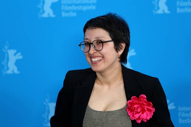 February 12, 2026, Berlin, Germany: Afghan director and lead actor Shahrbanoo Sadat poses during the photocall for No Good Men at the 76th Berlin International Film Festival (Berlinale) in Berlin. The festival runs from Feb. 12 to 22, 2026. Berlin Germany  - ZUMAf146 20260212_zip_f146_009 Copyright: xRouzbehxFouladix