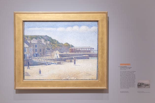 George Seurat Seurat and the Sea exhibition at the Courtauld Gallery in London, UK 12 February 2026 Port-en-Bessin by Georges Seurat on display at The Courtauld Gallery in London, UK, on 12 February 2026, as part of the exhibition Seurat and the Sea, devoted to the artist™s seascapes., Credit:Pete Speller Avalon  Copyright: xPetexSpellerx xAvalonx 1074376480