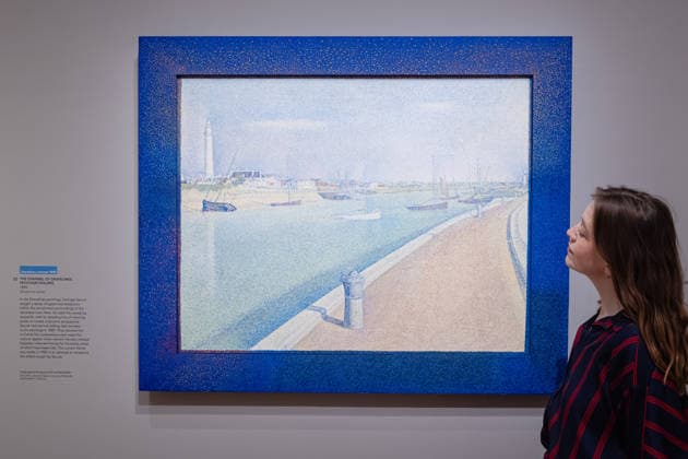 George Seurat Seurat and the Sea exhibition at the Courtauld Gallery in London, UK 12 February 2026 The Channel at Gravelines, Petit-Fort Philippe by Georges Seurat on display at The Courtauld Gallery in London, UK, on 12 February 2026, as part of the exhibition Seurat and the Sea, devoted to the artist™s seascapes., Credit:Pete Speller Avalon  Copyright: xPetexSpellerx xAvalonx 1074376562