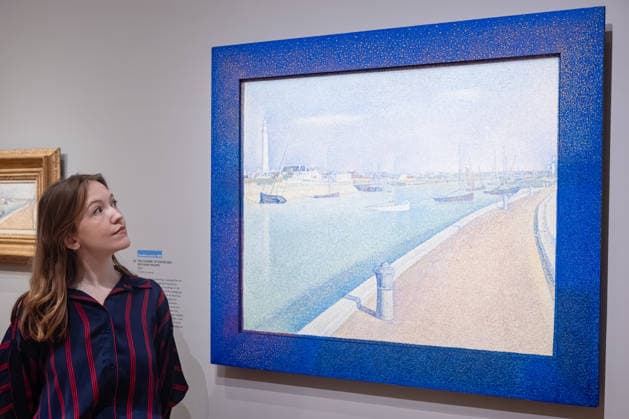 George Seurat Seurat and the Sea exhibition at the Courtauld Gallery in London, UK 12 February 2026 The Channel at Gravelines, Petit-Fort Philippe by Georges Seurat on display at The Courtauld Gallery in London, UK, on 12 February 2026, as part of the exhibition Seurat and the Sea, devoted to the artist™s seascapes., Credit:Pete Speller Avalon  Copyright: xPetexSpellerx xAvalonx 1074376622