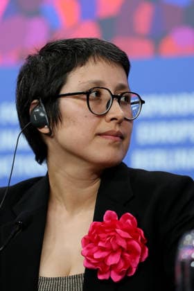 February 12, 2026, Berlin, Germany: Shahrbanoo Sadat, director and leading actress of No Good Men, speaks during the press conference for No Good Men (Berlinale Special Gala) at the 76th Berlin International Film Festival (Berlinale) in Berlin. The festival runs from Feb. 12 to 22, 2026. Berlin Germany  - ZUMAf146 20260212_zip_f146_060 Copyright: xRouzbehxFouladix