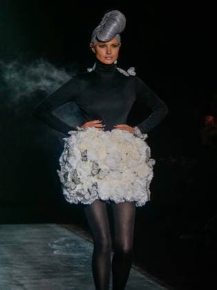 February 11, 2026, New York, New York, USA: The runway and backstage scene at the NYFW Zang Toi runway show. .World - renowned Malaysian born fashion designer.known for his luxury couture timeless glamorous.designs that emphasize the female form. New York USA - ZUMAh156 20260211_znp_h156_010 Copyright: xMiloxHessx