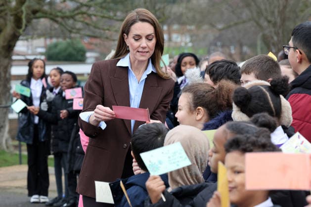 . 12 02 2026. London, United Kingdom. Kate Middleton, the Princess of Wales, during a visit to Castle Hill Academy in Croydon, South London.  xPoolx xi-Imagesx IIM-26565-0005