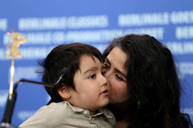 February 12, 2026, Berlin, Germany: Laila Mahmudi (L) and Liam Hussaini attend the press conference for No Good Men (Berlinale Special Gala) at the 76th Berlin International Film Festival (Berlinale) in Berlin. The festival runs from Feb. 12 to 22, 2026. Berlin Germany - ZUMAf146 20260212_zip_f146_051 Copyright: xRouzbehxFouladix