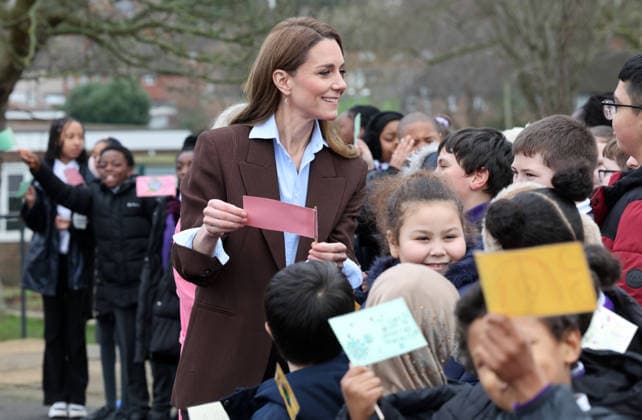 . 12 02 2026. London, United Kingdom. Kate Middleton, the Princess of Wales, during a visit to Castle Hill Academy in Croydon, South London.  xPoolx xi-Imagesx IIM-26565-0006