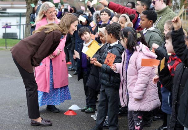 . 12 02 2026. London, United Kingdom. Kate Middleton, the Princess of Wales, during a visit to Castle Hill Academy in Croydon, South London.  xPoolx xi-Imagesx IIM-26565-0007