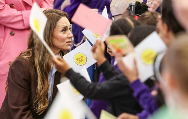 . 12 02 2026. London, United Kingdom. Kate Middleton, the Princess of Wales, during a visit to Castle Hill Academy in Croydon, South London.  xPoolx xi-Imagesx IIM-26565-0015
