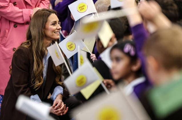 . 12 02 2026. London, United Kingdom. Kate Middleton, the Princess of Wales, during a visit to Castle Hill Academy in Croydon, South London.  xPoolx xi-Imagesx IIM-26565-0016