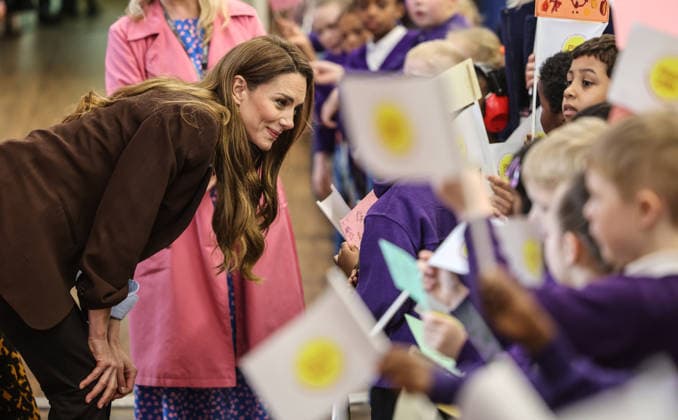 . 12 02 2026. London, United Kingdom. Kate Middleton, the Princess of Wales, during a visit to Castle Hill Academy in Croydon, South London.  xPoolx xi-Imagesx IIM-26565-0017