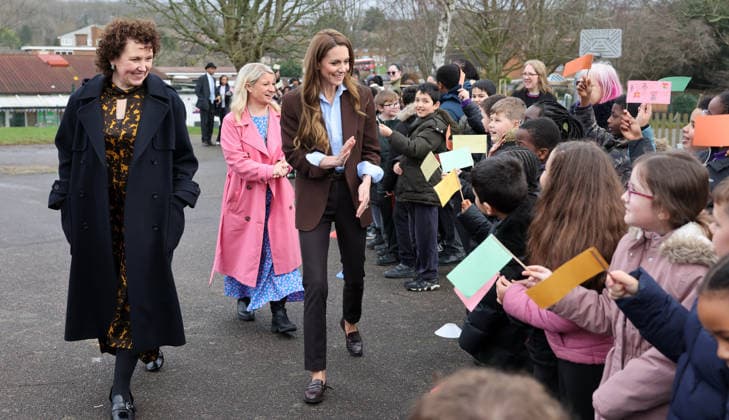 . 12 02 2026. London, United Kingdom. Kate Middleton, the Princess of Wales, during a visit to Castle Hill Academy in Croydon, South London.  xPoolx xi-Imagesx IIM-26565-0020