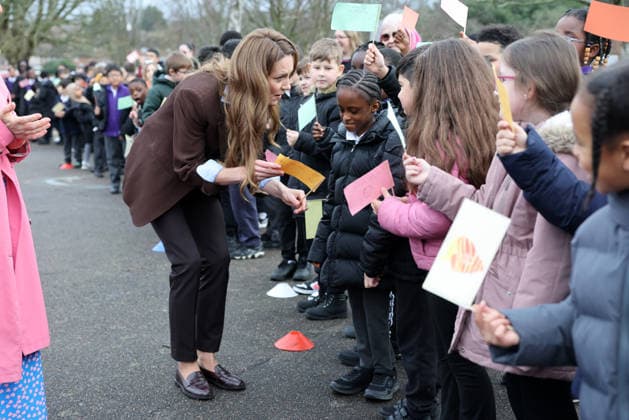. 12 02 2026. London, United Kingdom. Kate Middleton, the Princess of Wales, during a visit to Castle Hill Academy in Croydon, South London.  xPoolx xi-Imagesx IIM-26565-0021