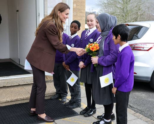 . 12 02 2026. London, United Kingdom. Kate Middleton, the Princess of Wales, during a visit to Castle Hill Academy in Croydon, South London.  xPoolx xi-Imagesx IIM-26565-0023
