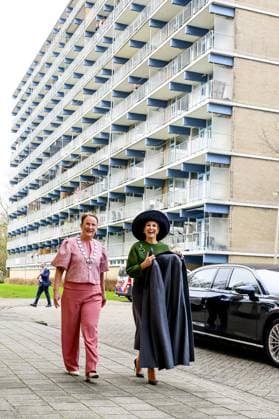 Purmerend, The Netherlands, 2026-02-12 15:00:00 PURMEREND, February 12, 2026, Purmerend. Queen Maxima during a visit to Purmerend. The visit focuses entirely on livability and how residents are committed to making their neighborhoods more pleasant, social, and safe. Queen Maxima will speak at four locations with Purmerend residents who are actively involved in their neighborhoods and with neighbors who have experience with the initiatives in their area. PHOTO: NLBeeld Patrick van Emst Credit: NL Beeld Patrick van Emst  Copyright: xx x