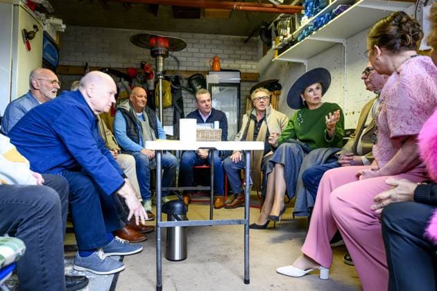Purmerend, The Netherlands, 2026-02-12 15:00:55 PURMEREND, February 12, 2026, Purmerend. Queen Maxima during a visit to Purmerend. The visit focuses entirely on livability and how residents are committed to making their neighborhoods more pleasant, social, and safe. Queen Maxima will speak at four locations with Purmerend residents who are actively involved in their neighborhoods and with neighbors who have experience with the initiatives in their area. PHOTO: NLBeeld Patrick van Emst Credit: NL Beeld Patrick van Emst  Copyright: xx x