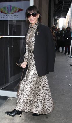 NEW YORK, NY- FEBRUARY 12: Constance Zimmer seen arriving at Sherri talk show on February 12 , 2026 in New York City. Copyright: xRWx