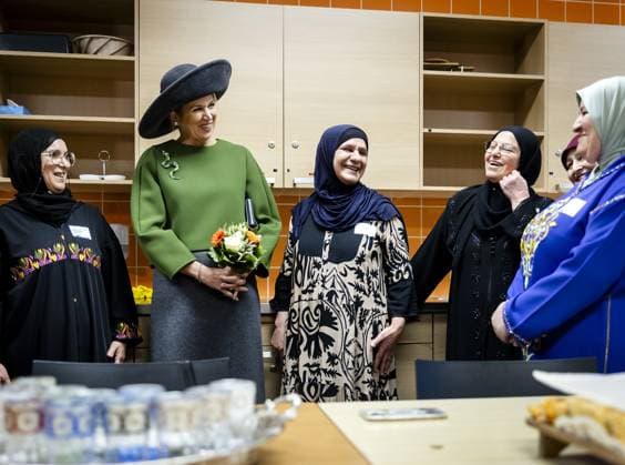 PURMEREND - Queen Maxima visits the kitchen at the Triton residential care center. Maxima is visiting the North Holland town to learn more about how residents are committed to improving their living environment. REMKO DE WAAL ANP netherlands out - belgium out  Copyright: xx x550465908x originalFilename: 550465908.jpg