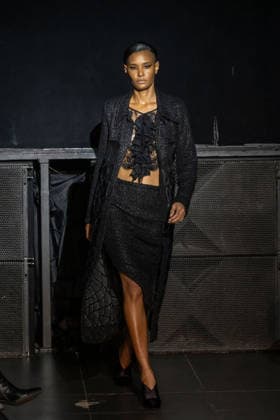 Frederick Anderson - Runway - February 2026 New York Fashion Week (NEW) Frederick Anderson - Runway - February 2026 New York Fashion Week. February 11, 2026, New York, New York, USA: A model walks the runway at the Frederick Anderson fashion show during New York Fashion Week at Nebula on February 11, 2026 in New York City. (Credit: M10s TheNews2) (Foto: M10s Thenews2 imago images) Frederick Anderson - Runway - February 2026 New York Fashion Week  Copyright: xRonxAdarx