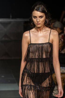 Frederick Anderson - Runway - February 2026 New York Fashion Week (NEW) Frederick Anderson - Runway - February 2026 New York Fashion Week. February 11, 2026, New York, New York, USA: A model walks the runway at the Frederick Anderson fashion show during New York Fashion Week at Nebula on February 11, 2026 in New York City. (Credit: M10s TheNews2) (Foto: M10s Thenews2 imago images) Frederick Anderson - Runway - February 2026 New York Fashion Week  Copyright: xRonxAdarx