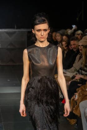 Frederick Anderson - Runway - February 2026 New York Fashion Week (NEW) Frederick Anderson - Runway - February 2026 New York Fashion Week. February 11, 2026, New York, New York, USA: A model walks the runway at the Frederick Anderson fashion show during New York Fashion Week at Nebula on February 11, 2026 in New York City. (Credit: M10s TheNews2) (Foto: M10s Thenews2 imago images) Frederick Anderson - Runway - February 2026 New York Fashion Week  Copyright: xRonxAdarx
