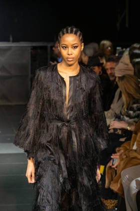 Frederick Anderson - Runway - February 2026 New York Fashion Week (NEW) Frederick Anderson - Runway - February 2026 New York Fashion Week. February 11, 2026, New York, New York, USA: A model walks the runway at the Frederick Anderson fashion show during New York Fashion Week at Nebula on February 11, 2026 in New York City. (Credit: M10s TheNews2) (Foto: M10s Thenews2 imago images) Frederick Anderson - Runway - February 2026 New York Fashion Week  Copyright: xRonxAdarx