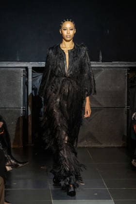 Frederick Anderson - Runway - February 2026 New York Fashion Week (NEW) Frederick Anderson - Runway - February 2026 New York Fashion Week. February 11, 2026, New York, New York, USA: A model walks the runway at the Frederick Anderson fashion show during New York Fashion Week at Nebula on February 11, 2026 in New York City. (Credit: M10s TheNews2) (Foto: M10s Thenews2 imago images) Frederick Anderson - Runway - February 2026 New York Fashion Week  Copyright: xRonxAdarx