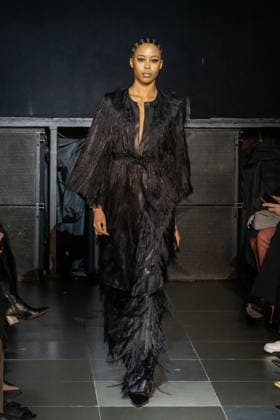 Frederick Anderson - Runway - February 2026 New York Fashion Week (NEW) Frederick Anderson - Runway - February 2026 New York Fashion Week. February 11, 2026, New York, New York, USA: A model walks the runway at the Frederick Anderson fashion show during New York Fashion Week at Nebula on February 11, 2026 in New York City. (Credit: M10s TheNews2) (Foto: M10s Thenews2 imago images) Frederick Anderson - Runway - February 2026 New York Fashion Week  Copyright: xRonxAdarx