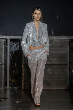Frederick Anderson - Runway - February 2026 New York Fashion Week (NEW) Frederick Anderson - Runway - February 2026 New York Fashion Week. February 11, 2026, New York, New York, USA: A model walks the runway at the Frederick Anderson fashion show during New York Fashion Week at Nebula on February 11, 2026 in New York City. (Credit: M10s TheNews2) (Foto: M10s Thenews2 imago images) Frederick Anderson - Runway - February 2026 New York Fashion Week  Copyright: xRonxAdarx