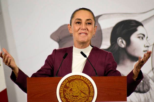 Mexico™s President Claudia Sheinbaum News Conference Mexico™s President Claudia Sheinbaum Pardo speaks during a briefing about the mineral concessions recovered by the State at National Palace. on February 12, 2026 in Mexico City, Mexico. (Photo by Luis Barron Eyepix Group) Copyright: xLuisxBarronx xEyepixxGroupx LB_12022026_175932