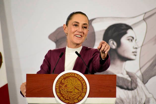 Mexico™s President Claudia Sheinbaum News Conference Mexico™s President Claudia Sheinbaum Pardo speaks during a briefing about the mineral concessions recovered by the State at National Palace. on February 12, 2026 in Mexico City, Mexico. (Photo by Luis Barron Eyepix Group) Copyright: xLuisxBarronx xEyepixxGroupx LB_12022026_175933