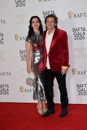 . 12 02 2026. London, United Kingdom. Ronnie Wood arriving at the BAFTA Gala in London.  xStephenxLockx xi-Imagesx IIM-26567-0002