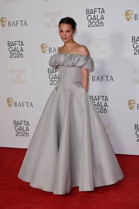 . 12 02 2026. London, United Kingdom. Alicia Vikander arriving at the BAFTA Gala in London.  xStephenxLockx xi-Imagesx IIM-26567-0017