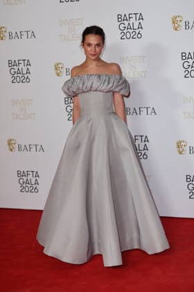 . 12 02 2026. London, United Kingdom. Alicia Vikander arriving at the BAFTA Gala in London.  xStephenxLockx xi-Imagesx IIM-26567-0019