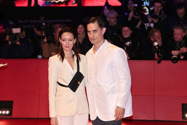 Lavinia Wilson and Clemens Schick at the opening of the 76th Berlinale International Film Festival with the No Good Men Film Premiere on 12 02 2026 in Berlin Berlinale Opening 2026 with the No Good Men Film Premiere in Berlin