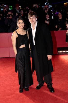 Maryam Zaree and Jonas Dassler at the opening of the 76th Berlinale International Film Festival with the No Good Men Film Premiere on 12 02 2026 in Berlin Berlinale Opening 2026 with the No Good Men Film Premiere in Berlin