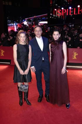 Marie Baeumer, Tom Wlaschiha and Christiane Paul at the opening of the 76th Berlinale International Film Festival with the No Good Men Film Premiere on 12 02 2026 in Berlin Berlinale Opening 2026 with the No Good Men Film Premiere in Berlin