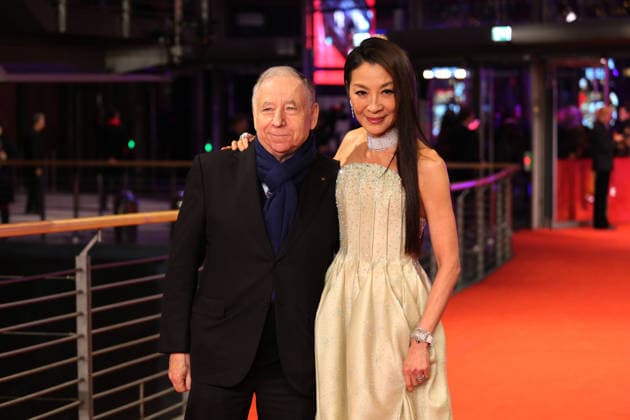 February 12, 2026, Berlin, Germany: Malaysian actress Michelle Yeoh (R) and her husband Jean Todt pose on the red carpet at the opening ceremony of the 76th Berlin International Film Festival (Berlinale), which is Europe s first major film festival of the year, in Berlin. The festival runs from February 12 to 22, 2026. Berlin Germany  - ZUMAf146 20260212_zip_f146_067 Copyright: xRouzbehxFouladix