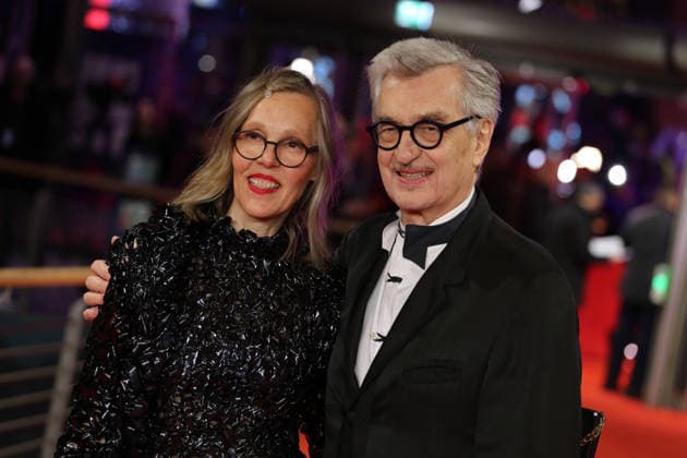 February 12, 2026, Berlin, Germany: President of the International Jury Wim Wenders (R) and Donata Wenders pose on the red carpet at the opening ceremony of the 76th Berlin International Film Festival (Berlinale), which is Europe s first major film festival of the year, in Berlin. The festival runs from February 12 to 22, 2026. Berlin Germany - ZUMAf146 20260212_zip_f146_082 Copyright: xRouzbehxFouladix