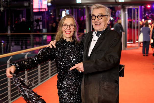 February 12, 2026, Berlin, Germany: President of the International Jury Wim Wenders (R) and Donata Wenders pose on the red carpet at the opening ceremony of the 76th Berlin International Film Festival (Berlinale), which is Europe s first major film festival of the year, in Berlin. The festival runs from February 12 to 22, 2026. Berlin Germany  - ZUMAf146 20260212_zip_f146_086 Copyright: xRouzbehxFouladix
