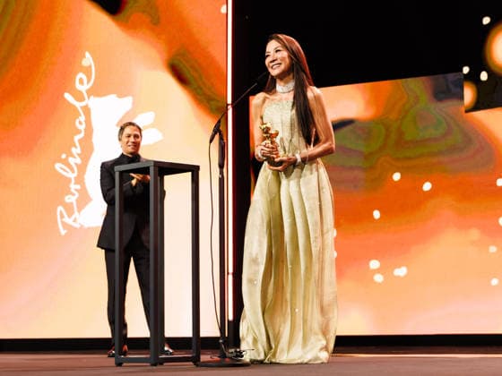 Opening Ceremony , Berlinale Palast , Berlin, Germany Michelle Yeoh accepts the Honorary Golden Bear during the Opening Ceremony for the Berlinale (Berlin Film Festival) at Berlinale Palast , Berlin, , Germany on 12 February 2026., Credit:Julie Edwards Avalon  Copyright: xJuliexEdwardsx xAvalonx 1074485402