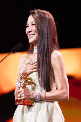 Opening Ceremony , Berlinale Palast , Berlin, Germany Michelle Yeoh accepts the Honorary Golden Bear during the Opening Ceremony for the Berlinale (Berlin Film Festival) at Berlinale Palast , Berlin, , Germany on 12 February 2026., Credit:Julie Edwards Avalon  Copyright: xJuliexEdwardsx xAvalonx 1074485586